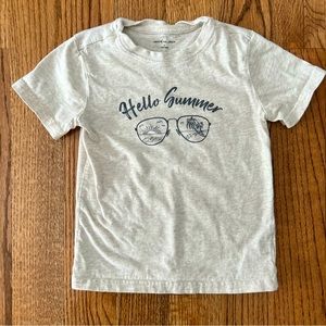 🆕 Janie & Jack Hello Summer sunglasses graphic tee size 5